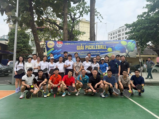 SÔI ĐỘNG GIẢI PICKLEBALL VIỆN CƠ KHÍ NĂNG LƯỢNG VÀ MỎ CHÀO MỪNG 95 NĂM THÀNH LẬP ĐOÀN TNCS HỒ CHÍ MINH (26/3/1931 – 26/3/2026)